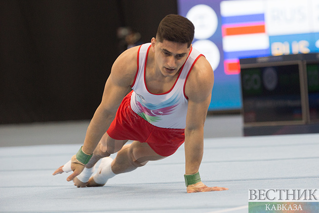 Мурад Агарзаев прошел в финал вольных упражнений Кубка мира по спортивной гимнастике в Баку