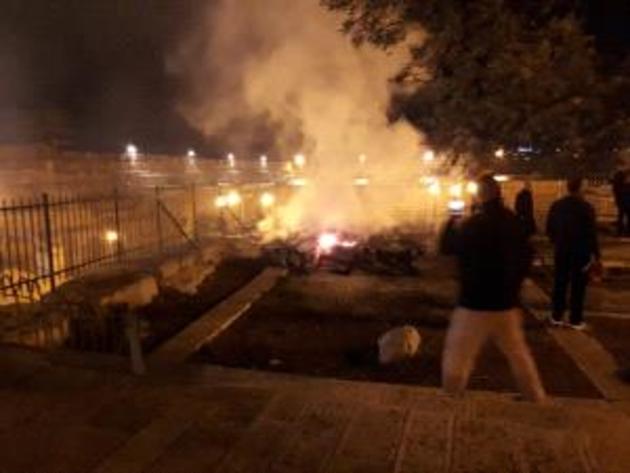 В Иерусалиме произошел пожар в мечети Аль-Акса