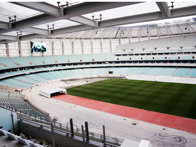 В УЕФА поставили высшую оценку газону на Бакинском олимпийском стадионе