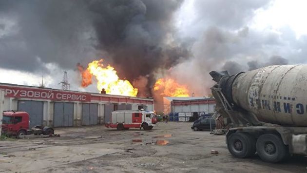 Огнеборцы потушили пожар на ТЭЦ в Мытищах