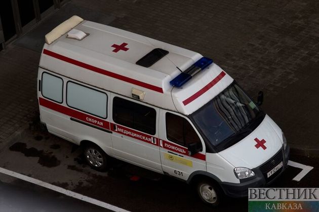 Полицейский "УАЗ Патриот" угодил в аварию в Хасавюрте - источник 