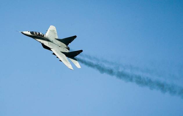 Миг-29 ВВС Азербайджана упал в Каспийском море 