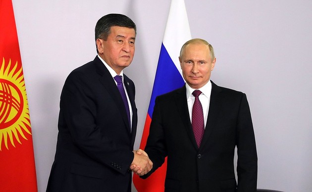 Путин направил поздравления Жээнбекову по случаю Дня независимости Киргизии 