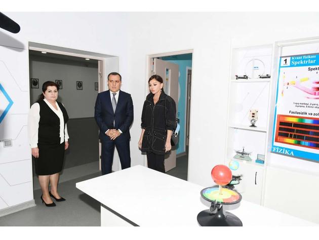 Мехрибан Алиева посетила капитально отремонтированную школу-интернат в Пиршаги