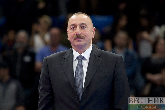 Ильхам Алиев заложил фундамент комплекса "Карабахские скакуны" в Баку