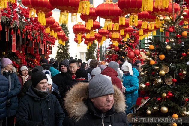 Празднование Китайского Нового года в Москве