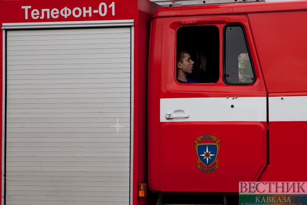 В Жезказгане сгорел автобус: двое пострадавших