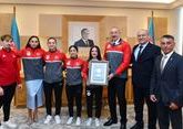 Ильхам Алиев наградил турецких спортсменок, посвятивших свою победу Азербайджану