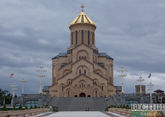 В соборе в Грузии облили краской икону со Сталиным