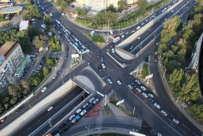 В Алма-Ате открыли современную дорожную развязку