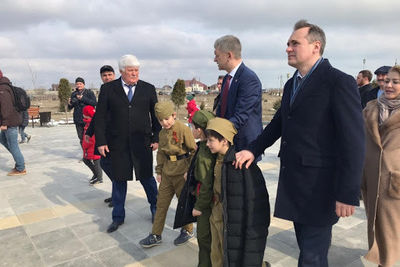 В Новолакском районе Дагестана открыли парк и памятник участникам войны 