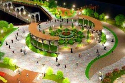 В чеченском Шали завершилось строительство крупного парка