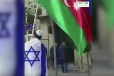 Бакинские евреи приняли участие в шествии Дня Победы Азербайджана (ВИДЕО)
